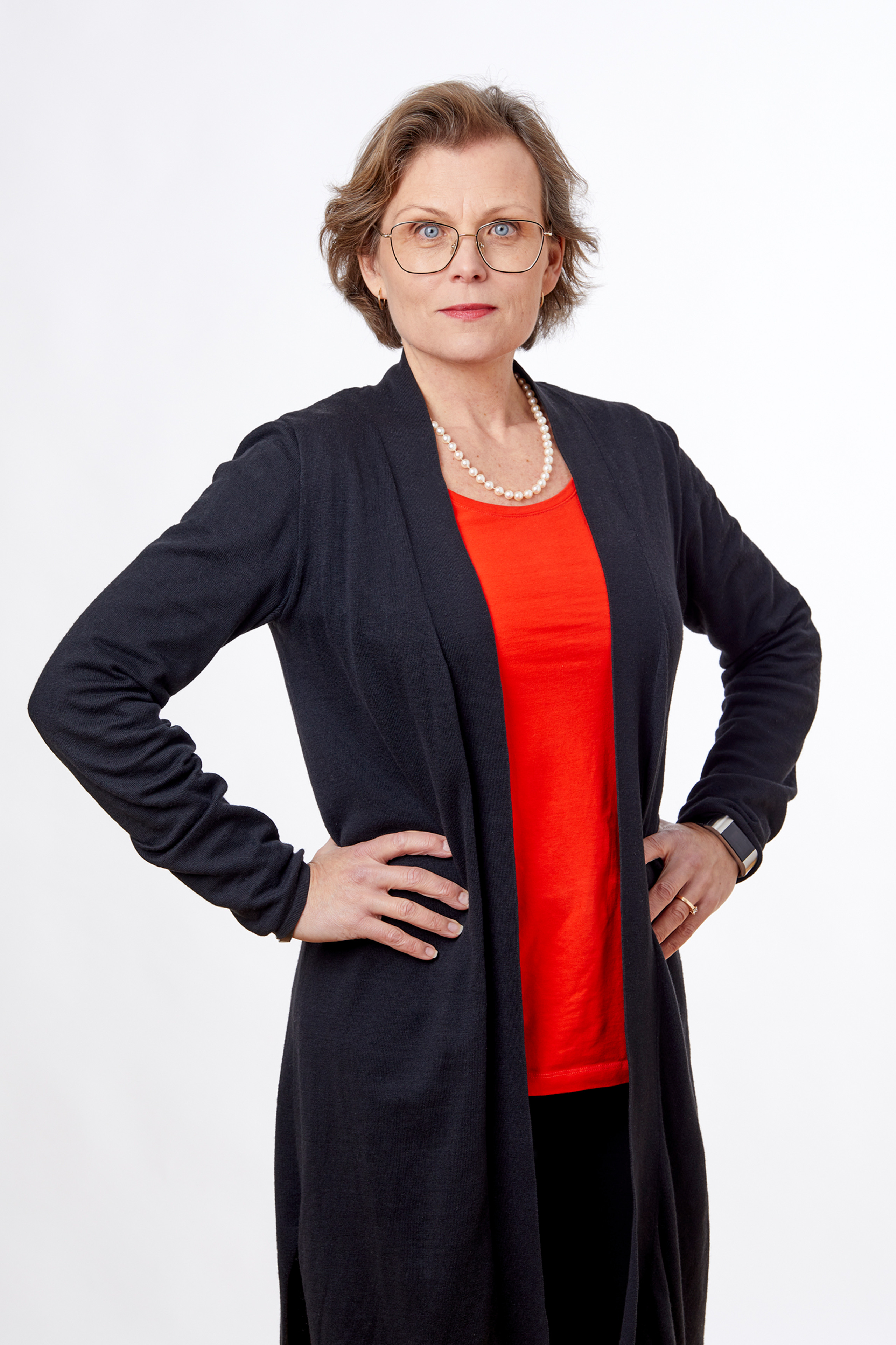 Kommunikatör Louise Eksträm stående