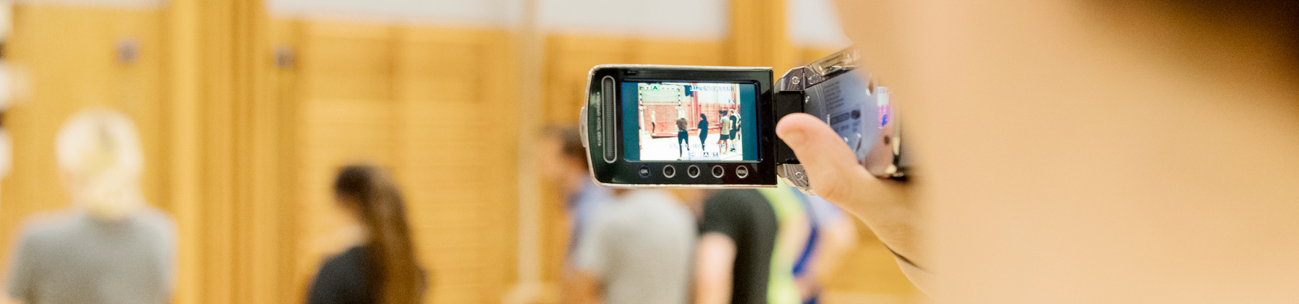 student films in sports hall