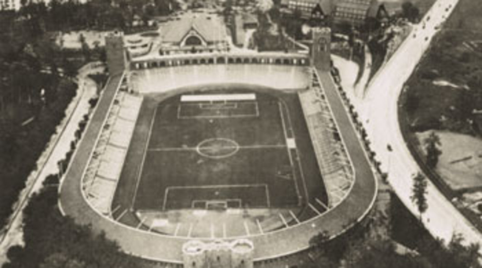 Flygbild av Stockholms stadion