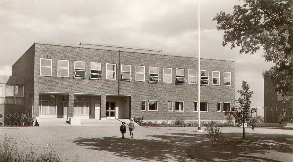Historisk bild av GIH:s huvudbyggnad